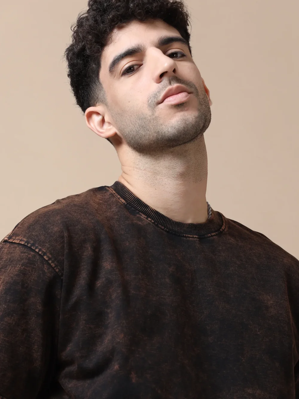 Acid wash tshirt (Black) - Image 4